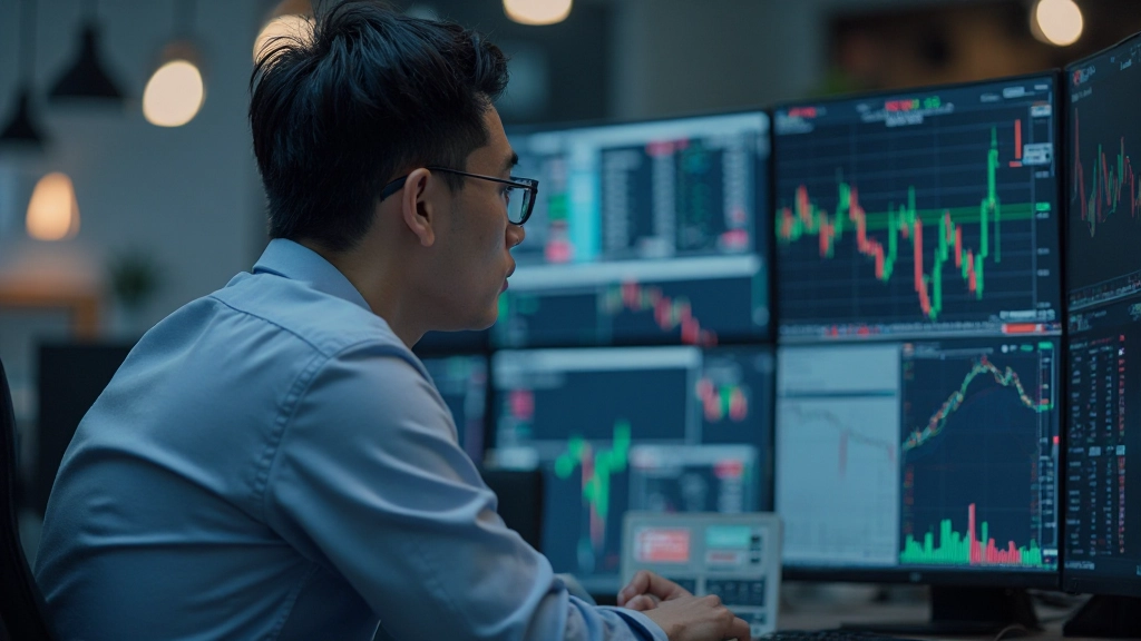 Computersystem zeigt verschiedene Stimmungsindikatoren in Echtzeit mit farbcodierten Warnungen und Metriken