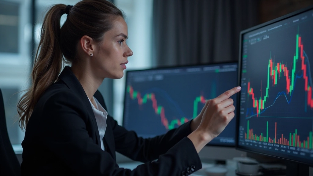 Technische Analyse mit Charts und Mustern auf dem Monitor