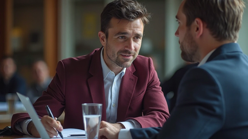 Finanzfachmann erklärt Markttrends und wirtschaftliche Faktoren während Präsentation