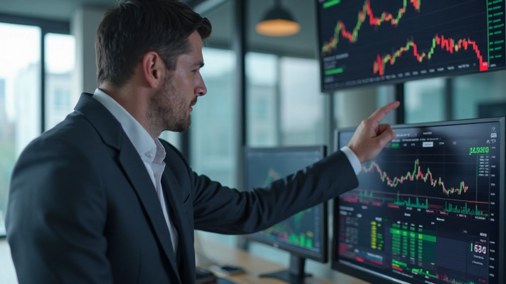 Vergleichstabelle verschiedener Handelsplattformen auf großem Monitor