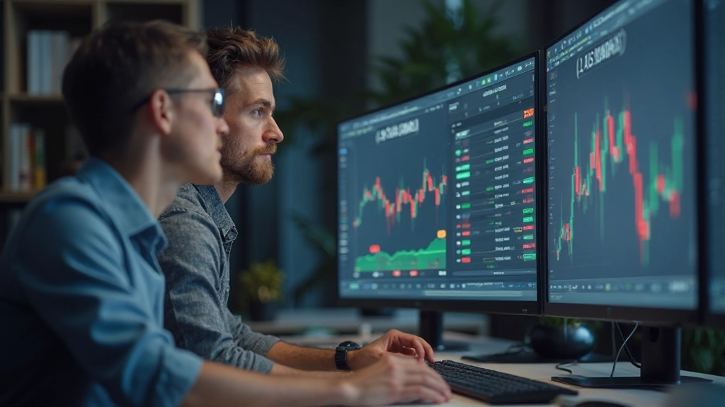 Bildschirm zeigt überladenes Diagramm mit vielen Linien, Kurven und Indikatoren in verschiedenen Farben, was typische Anfängerfehler illustriert