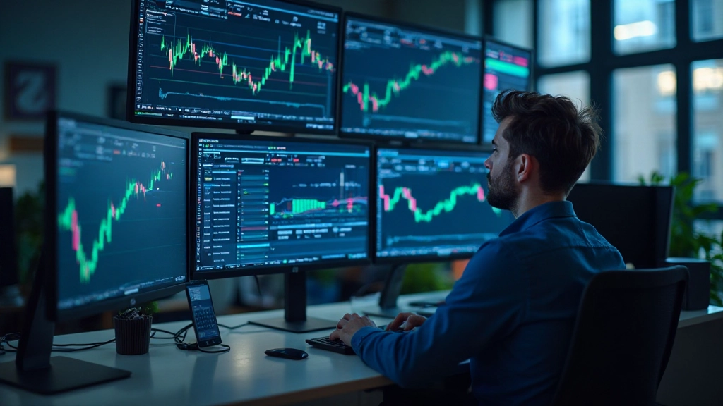 Professionelles Trading-Setup mit Finanzcharts und Marktdaten