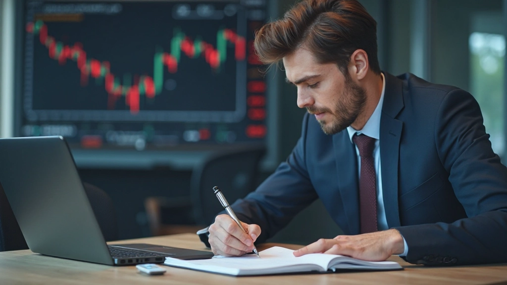 Anfänger trader plant seine ersten Handelsschritte