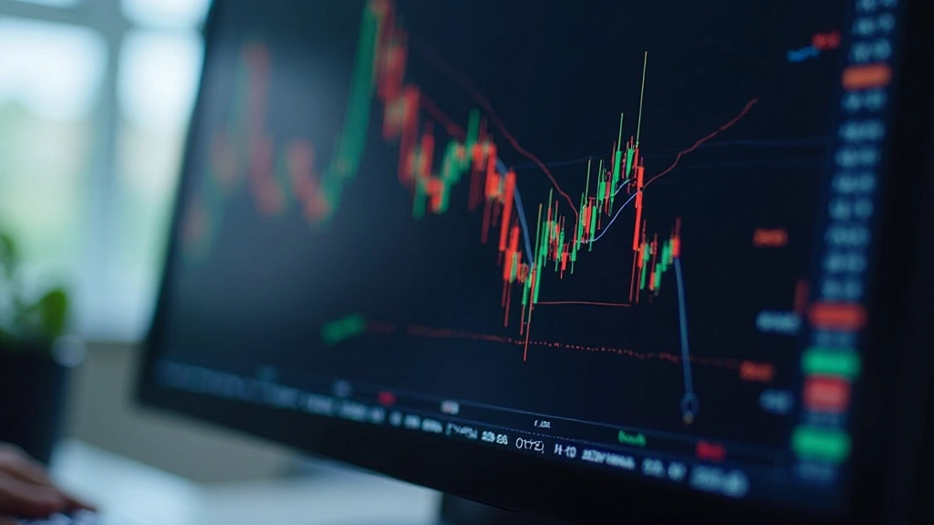 Stochastischer Oszillator Indikator unter Preischart mit %K und %D Linien