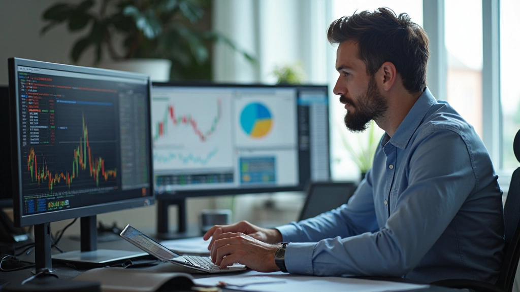 Vier aufeinanderfolgende Diagrammausschnitte zeigen verschiedene Stufen der Trendidentifikation mit eingezeichneten Linien und Markierungen