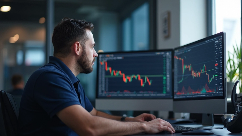 MACD Indikator Diagramm mit Trendlinien und Signalen auf dem Handelsschirm