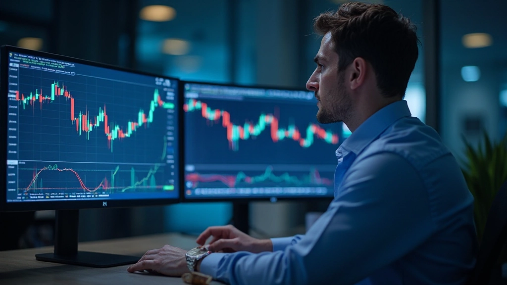 Professionelle Chartanalyse mit Unterstützungs- und Widerstandslinien auf Handelsbildschirm