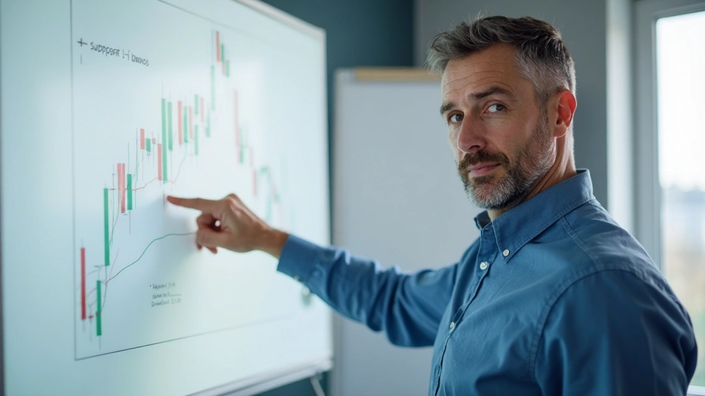 Technisches Chartdiagramm mit markierten Unterstützungslinien und mehrfachen Preisabprallern