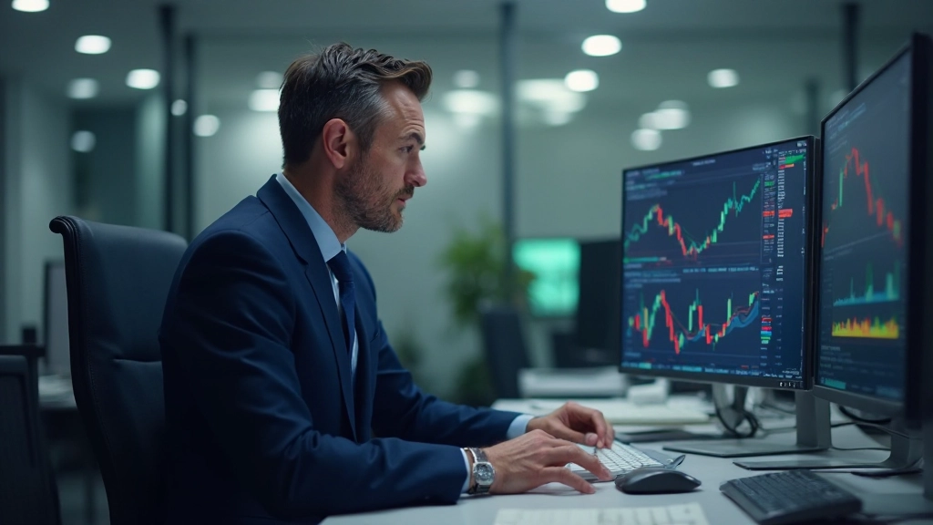 Trading-Plattform zeigt verschiedene Order-Typen und Einstellungsoptionen