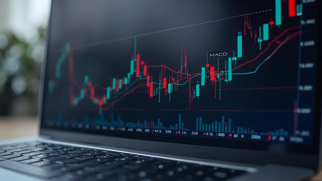 MACD Indikator mit Signallinie und Histogramm auf Handelschart
