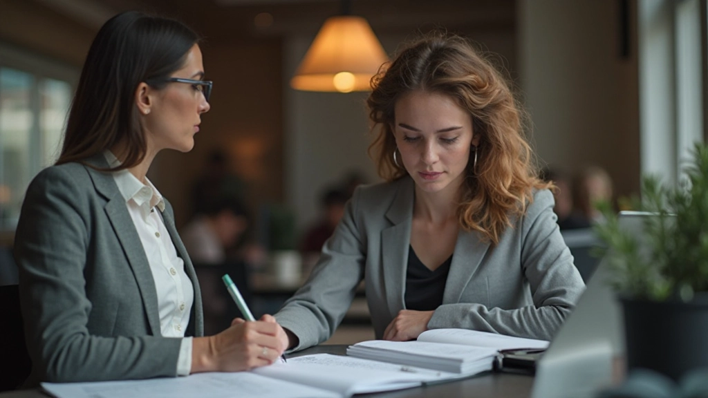 Person studiert an einem Schreibtisch mit Büchern, Notizbuch und Laptop zum Thema Marktanalyse