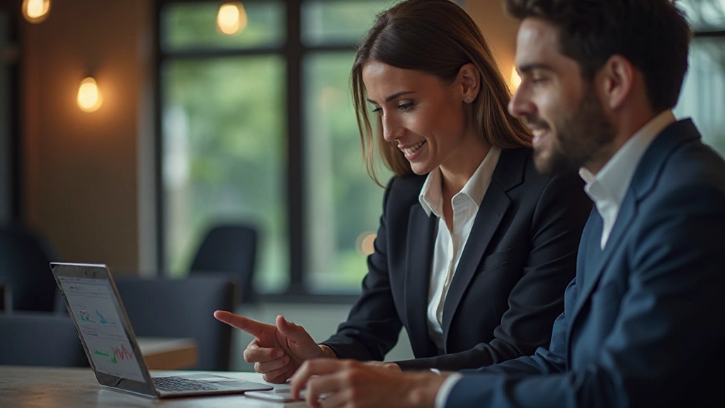 Geschäftsleute analysieren Finanzdaten auf Tablet während Geschäftsbesprechung